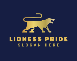 Lioness - Gradient Lioness Animal logo design