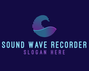 Audio Sound Wave logo design