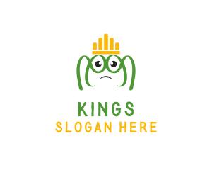 Royal Frog Crown logo design