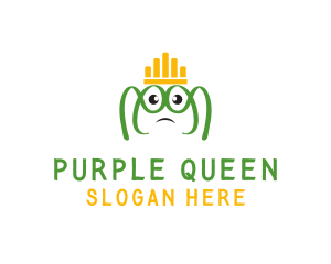 Royal Frog Crown logo design