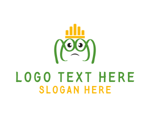 King - Frog King Crown logo design