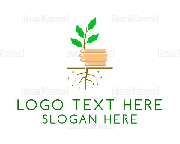 Seedling Plant Garden Logo