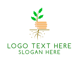 Crops Field - Seedling Plant Garden logo design