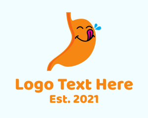 Organ - Happy Stomach Mascot logo design