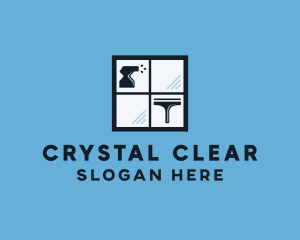 Window Cleaning - House Window Cleaning logo design