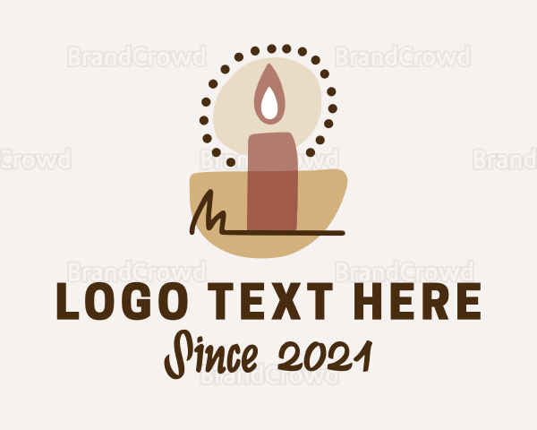 Boho Candle Handicraft Logo