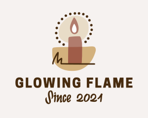 Boho Candle Handicraft  logo design