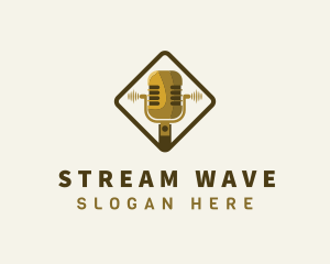 Streaming - Mic Sound Streaming logo design