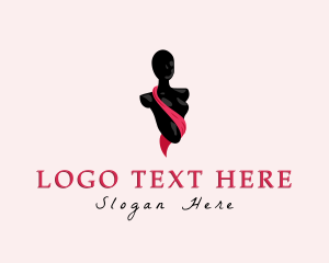 Boutique - Pink Sash Mannequin logo design