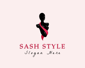 Pink Sash Mannequin logo design