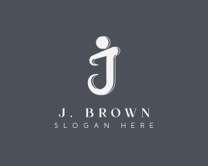 Elegant Beauty Calligraphic Letter J logo design