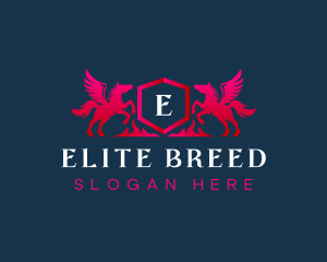 Luxury Horse Crest logo design