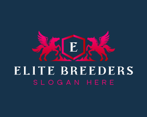 Luxury Horse Crest logo design