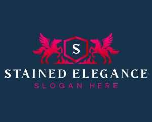 Luxury Horse Crest logo design