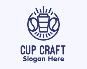 Cup - Blue Coffee Cup logo design
