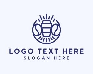Cup - Blue Coffee Cup logo design