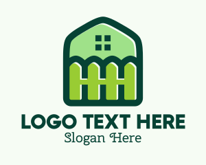 Green - Green Home Backyard Fence logo design