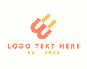 Lettermark - Twin Popsicle Letter W logo design