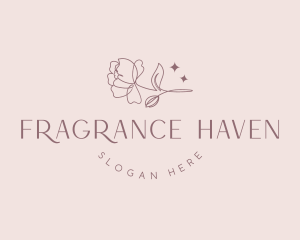 Organic Floral Beauty logo design