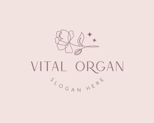 Organic Floral Beauty logo design