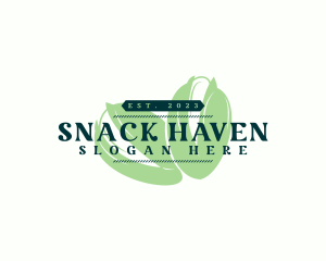 Organic Pistachio Snack logo design