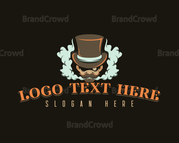 Steampunk Gentleman Smoke Logo