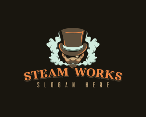 Steampunk - Steampunk Gentleman Smoke logo design