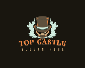 Steampunk Gentleman Smoke logo design