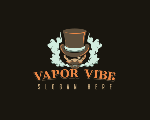 Steampunk Gentleman Smoke logo design