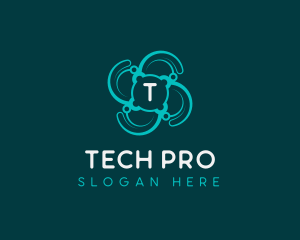 Cyber Tech Developer logo design