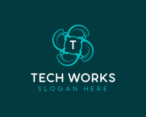 Cyber Tech Developer logo design