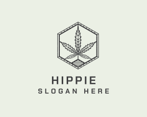 Marijuana Plant Farm Logo