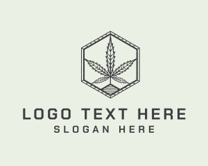 Medicinal - Marijuana Plant Farm logo design