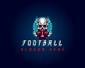 Mascot - Skull Gaming Gas Mask logo design