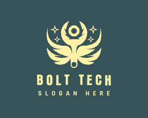 Bolts - Mechanic Wing Tools logo design