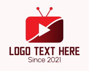 Video Player - Video Streaming App logo design