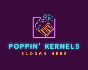 Popcorn - Theater Snack Popcorn logo design