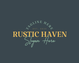 Vintage Rustic Company logo design