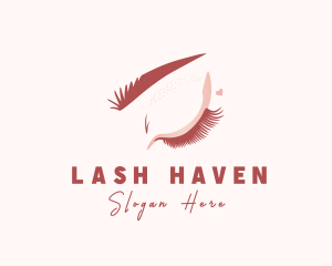 Beautiful Woman Eyelash Extension logo design