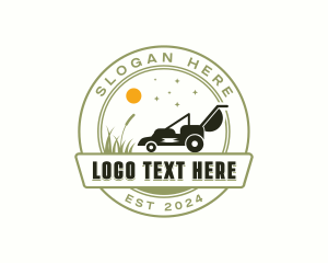 Backyard - Lawn Mower Landscaping logo design