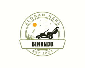 Lawn Mower Landscaping Logo