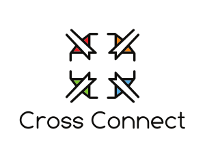 Cross - Elegant Stained Glass Cross logo design