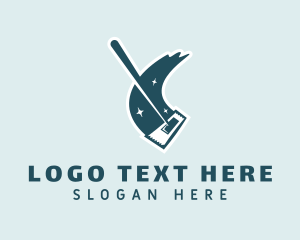 Clean - Mop Clean Housekeeping logo design