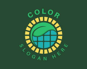 Colorful - Sun Leaf Solar Panel logo design