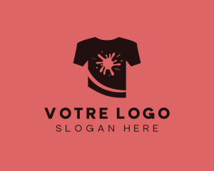 Laundry - Paint Splatter Shirt Printing logo design