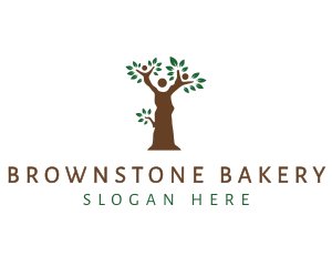 Brown Tree People logo design