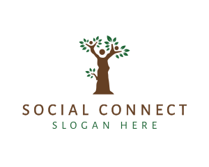 People - Brown Tree People logo design