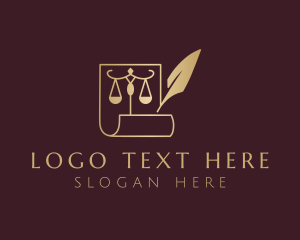 Partner - Notary Paper Scale logo design