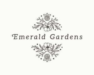 Botanical Flower Garden logo design