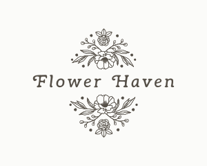 Botanical Flower Garden logo design